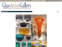 Tablet Screenshot of glassartistsgallery.com